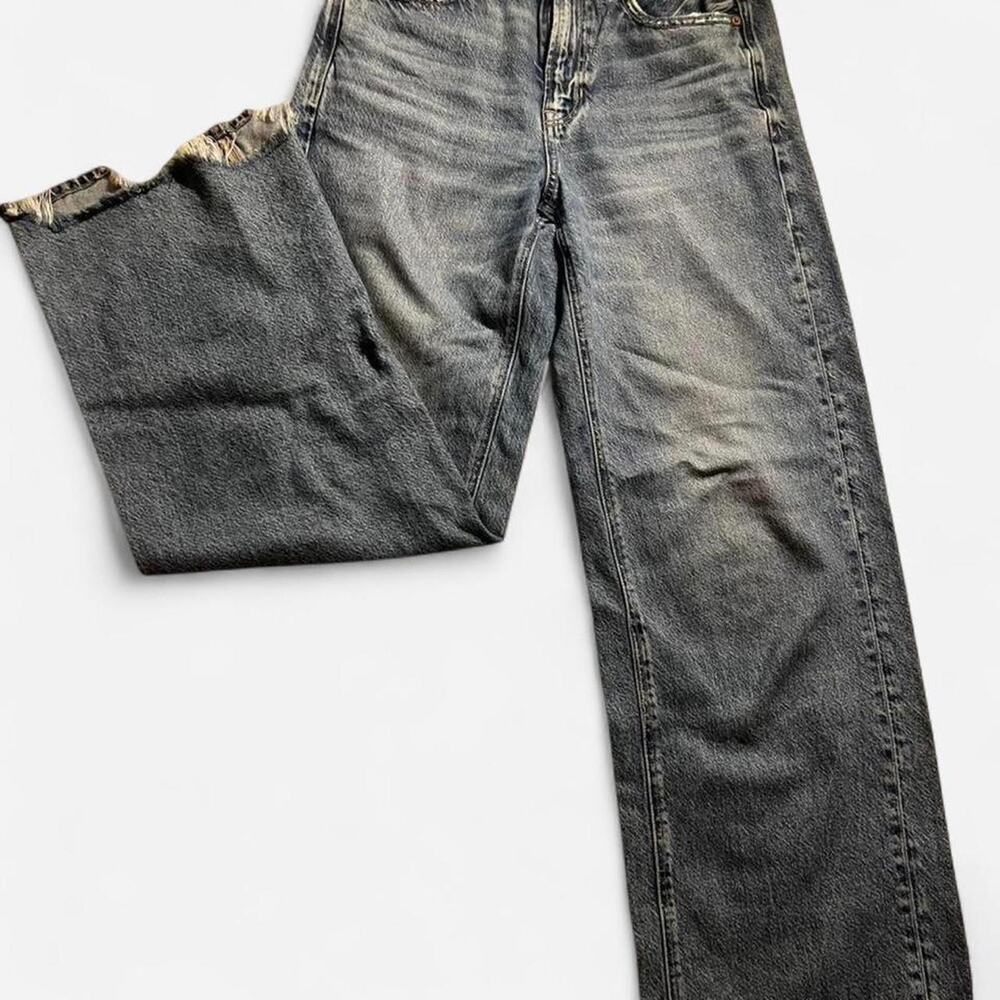 American Eagle wide leg blue jeans - size 2